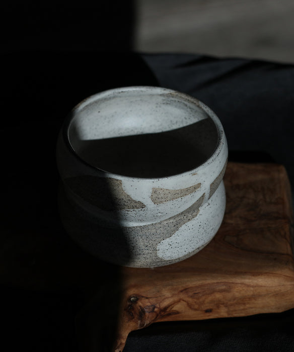 Stone cappuccino/matcha cup