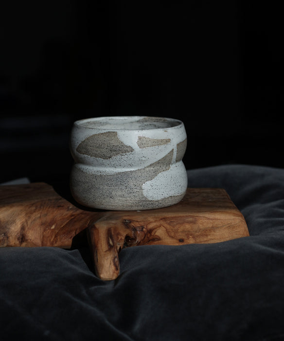 Stone cappuccino/matcha cup